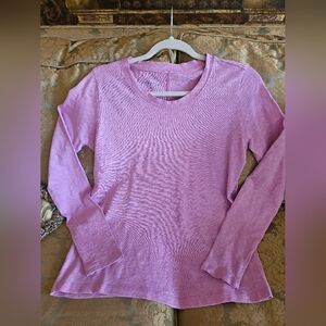 NWOT J.Crew Girlfriend Tee crew neck long sleeve in hot pink